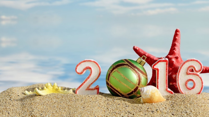 decor, 2016 new year, sea, candle, green, freestanding, new, christmas, beach, new year, year, 1080P, birthday, bauble, holiday, starfish