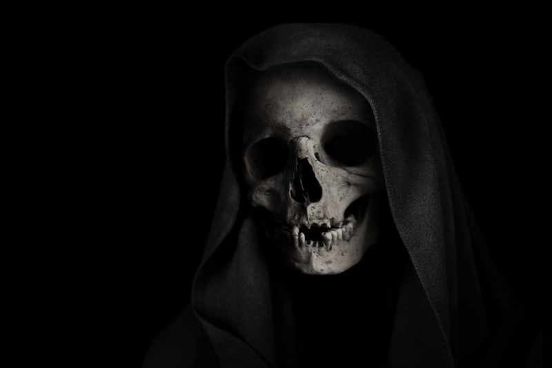 Grim Reaper, Death, 4K, 4K, Skull, Scary