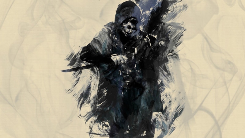 art and craft, fantasy, silhouette, human representation, creativity, representation, textile, Dishonored, no people, abstract, knife, protective Mask - Workwear