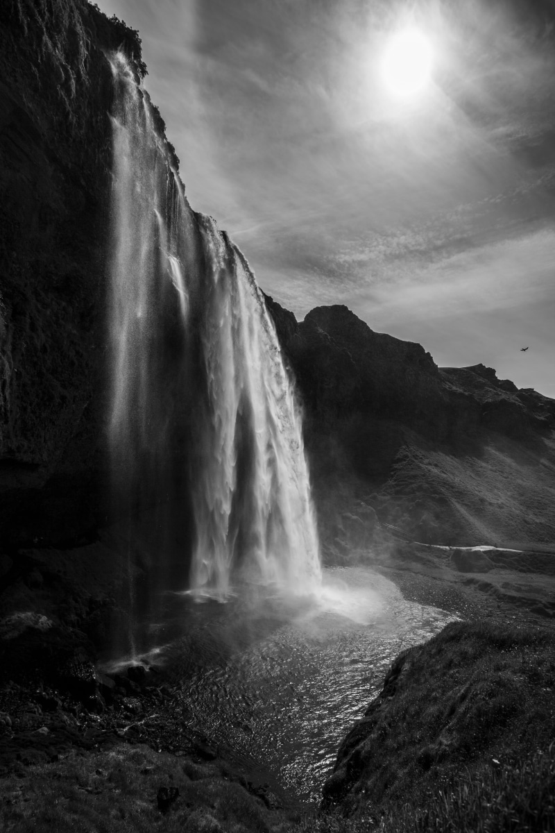 sky, power in nature, water, waterfall, beauty in nature, no people, land, blurred motion, sea, environment, motion, rock, flowing water, scenics - nature