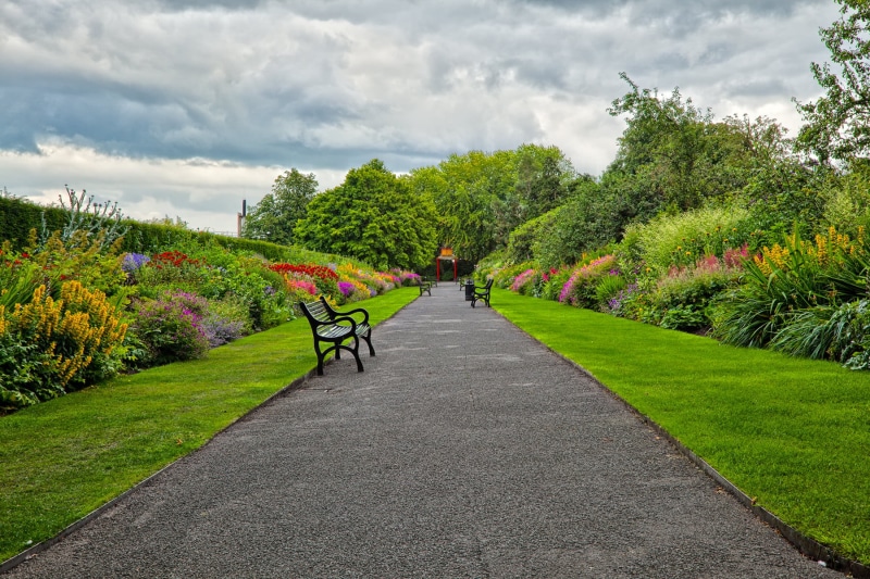 stock, nature, scenery, botanic  garden, botanical  gardens, color, Belfast Botanic Gardens, scene, organic, cloud, beauty, colorful, uk, landscape, HDR