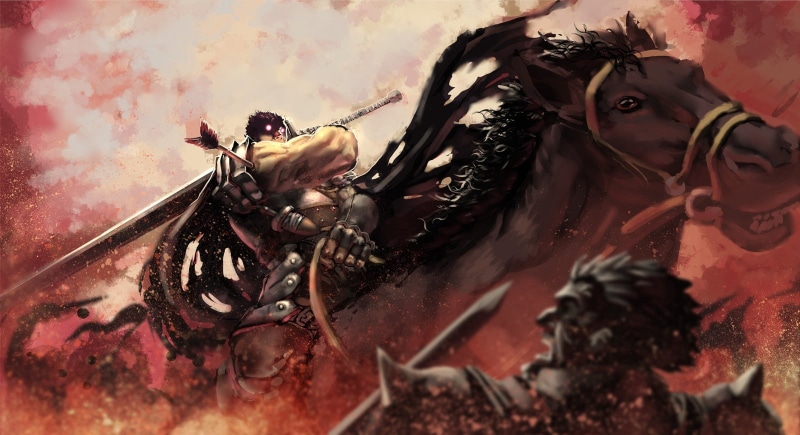 close-up, looking at camera, Black Swordsman, hair, Berserk, nature, Guts, hairstyle, animal wildlife, waist up, lifestyles, 720P, portrait, adult, women