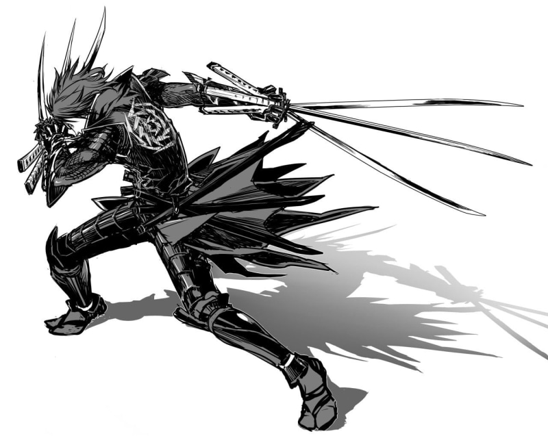 metal, cable, white background, pattern, cut out, plant, nature, swordsman, day, clear sky, indoors, Date Masamune, creativity, no people, low angle view