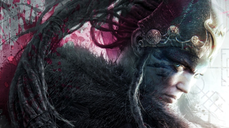 plant, looking, human face, adult, day, nature, eyes closed, red, lifestyles, 1080P, portrait, tree, leisure activity, Hellblade: Senuas Sacrifice, close-up