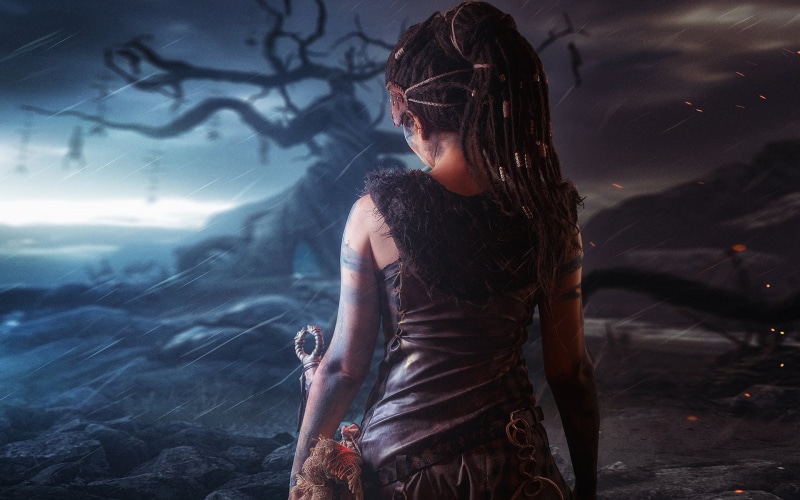 Cosplay, Hellblade: Senuas Sacrifice, Women, Senua (Hellblade), 1080P
