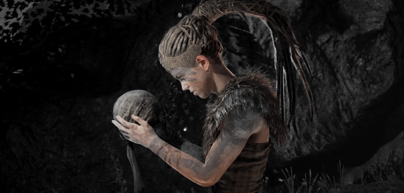 nature, Hellblade: Senuas Sacrifice, young women, hair, day, video games, contemplation, waist up, adult, standing, one person, lifestyles, side view, looking