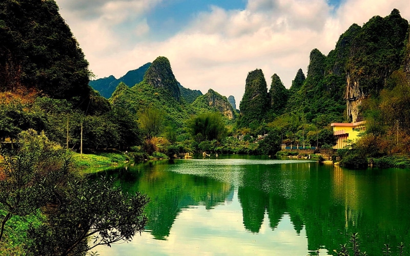 river, history, rural Scene, famous Place, outdoors, scenics - nature, li River, tranquility, no people, village, water, china - East Asia, body, vacations