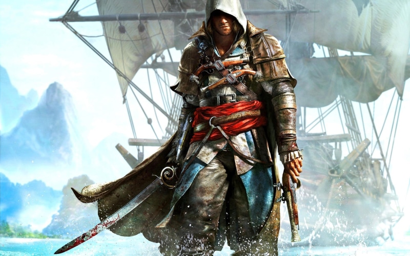 high, iv, flag, videogames, resolution, creed, 1080P, assassins, pictures, black