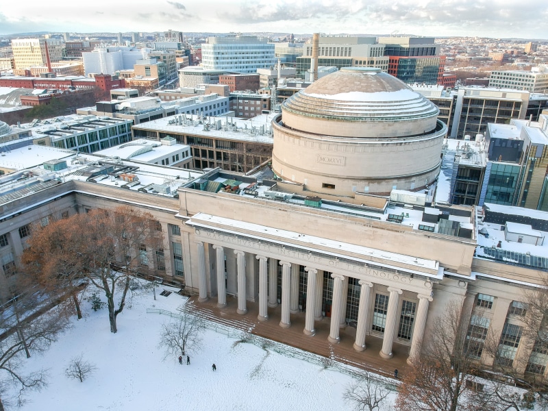 outdoors, architecture, city, building exterior, day, cambridge, university, 4K, cityscape, college, mit, high angle view, dome, travel, snow, great dome
