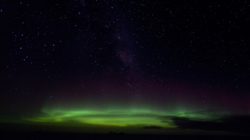 hd, green, aurora, borealis, night, lights, northern, nature, 720P, stars