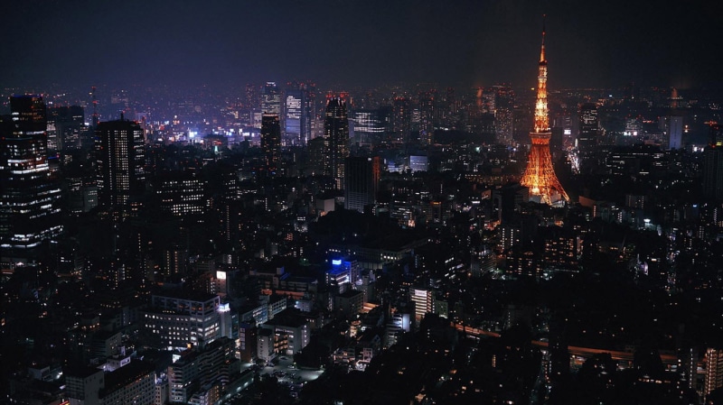skyscape, 720P, city, cityscape, night, buildings, lights