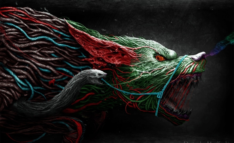 angry, complexity, fishing industry, Fantasy, multi colored, fishing net, commercial fishing net, thread, no people, rope, green color, wool