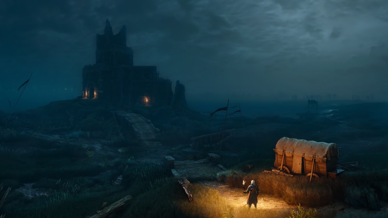 water, nature, tourism, architecture, The Witcher 3: Wild Hunt, building, real people, travel, fog, built structure, travel destinations, sky, The Witcher