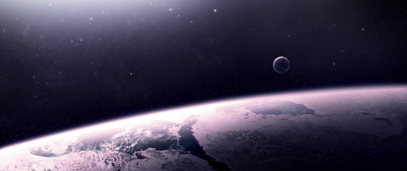 multiple, display, 2K, multiple display, space art, planet, art, space