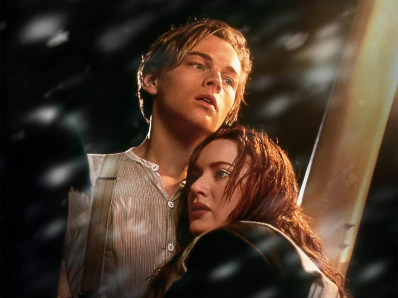 poster, Titanic, movie, Leonardo, DiCaprio, Kate, 1080P, Winslet