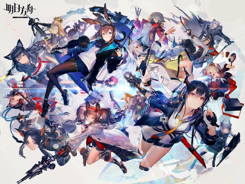 Angelina(Arknights), Arknights, anime, Texas (Arknights), Liskam (Arknights), violin, Gum(Arknights), Amiya(Arknights), 720P, Dobermann (Arknights), Jessica(Arknights)