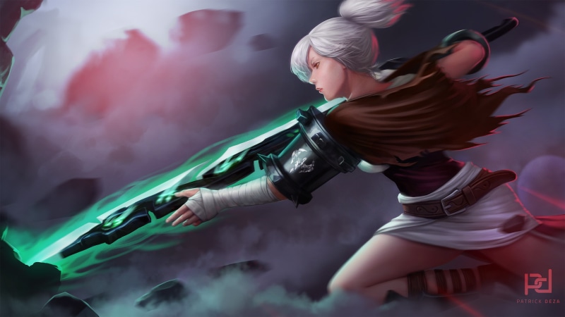 leisure activity, League of Legends, dancing, hairstyle, fan art, casual clothing, clothing, one person, artwork, activity, jumping, lifestyles, long hair