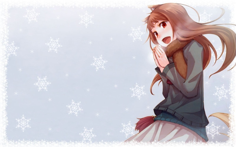one person, Spice and Wolf, creativity, 1080P, art and craft, digital composite, Holo, beauty, angel, Okamimimi, anime, young adult, beautiful woman, day