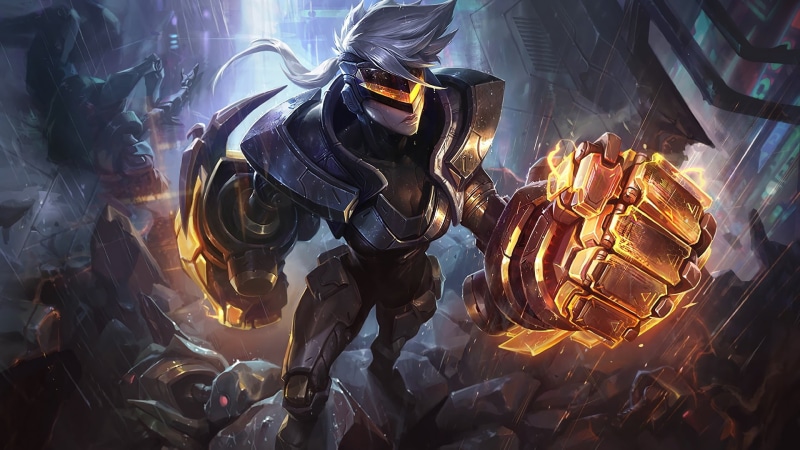 men, Vi (League of Legends), PROJECT, clothing, night, occupation, indoors, people, real people, League of Legends, group of people, adult, protection