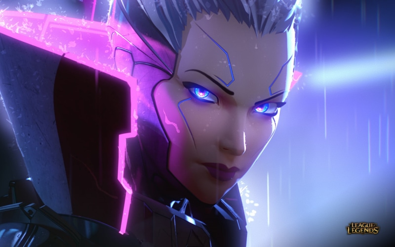 robot, purple, gray, human body part, mannequin, Vayne, human face, business, Vayne (League of Legends), adult, indoors, female likeness, representation