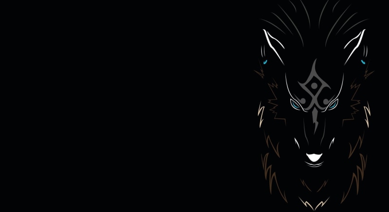 illustration, 1080P, gray, black, wolf, Link, Wolf Link, The Legend Of Zelda: Twilight Princess, Zelda