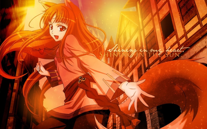 representation, sculpture, Spice and Wolf, orange color, decoration, illuminated, anime, 1080P, no people, human representation, art and craft, Holo, celebration
