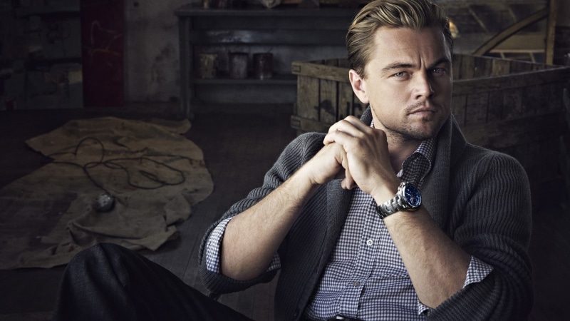 1080P, young men, front view, one person, business, males, waist up, watch, adult, handsome, casual clothing, men, Leonardo DiCaprio, real people, occupation