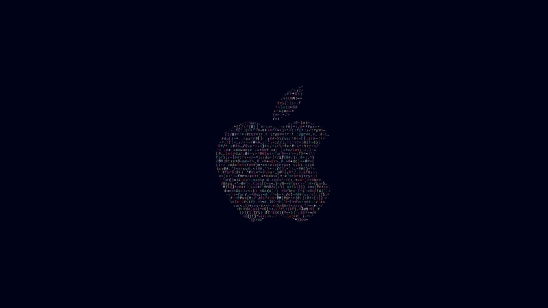 logo, simple, design, code, apple, simple background, background, apple logo, 1080P