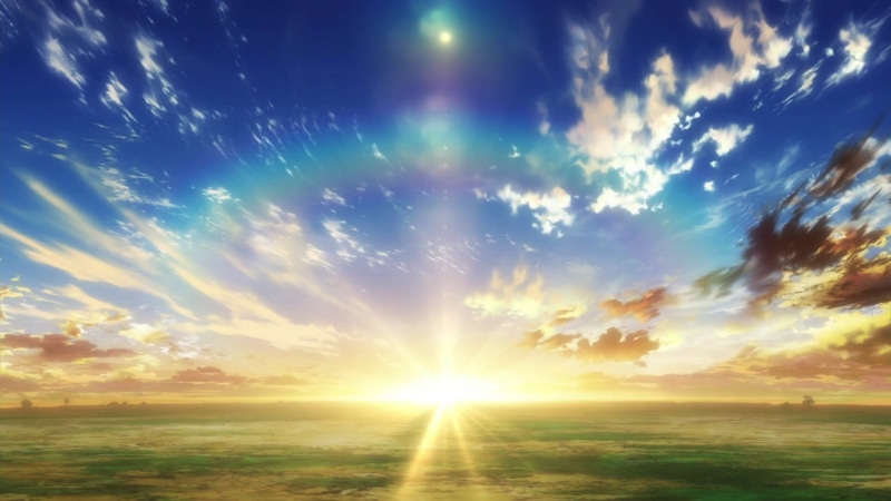 orange color, Re:Zero Kara Hajimeru Isekai Seikatsu, cloud - sky, landscape, sunset, land, sunrise, bright, sun, sunlight, beauty in nature, nature, 1080P