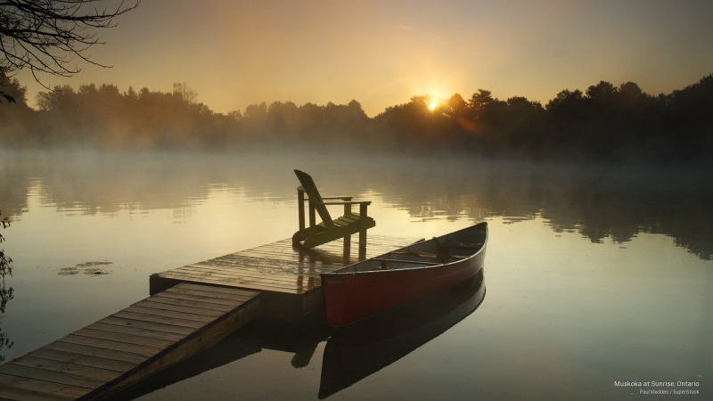 sunrise, 2K, Nature, ontario, muskoka