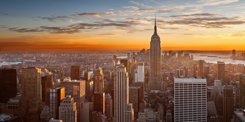 sunrise, New York City, 1080P