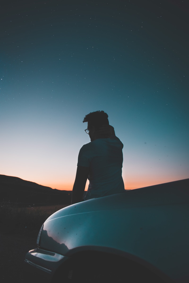 real people, 5K, space and astronomy, man, transport, night, sky, silhouette, star - space, star, style, scenics - nature, nikon, trip, lifestyles, sunrise