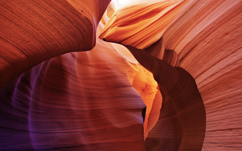 sunlight, Arizona, Antelope Canyon, rock formation, 1080P