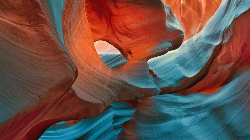 full frame, sandstone, travel, travel destinations, rock - object, physical geography, day, pattern, no people, non-urban scene, low angle view, antelope canyon
