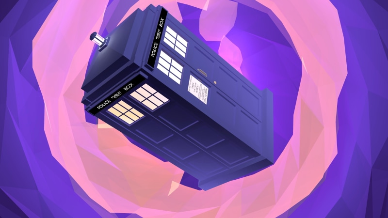 business, 4K, phone, TARDIS, pattern, time, no people, pink color, illustration, technology, communication, studio shot, Doctor Who, blue, digital composite