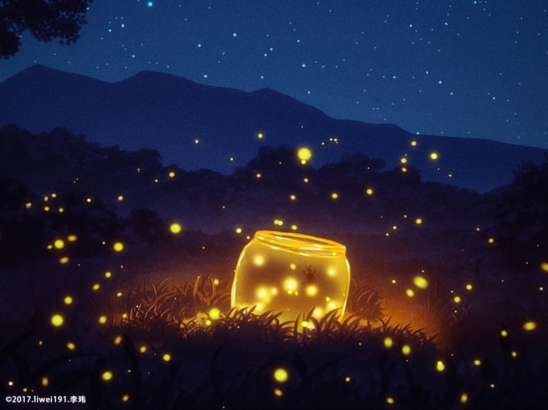 1080P, Original, Firefly, Anime, Starry Sky