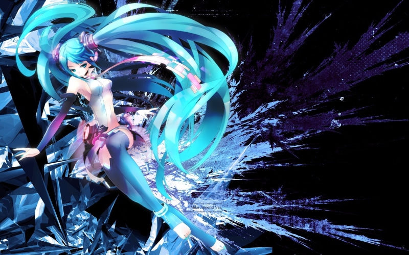 Vocaloid, nature, arts culture and entertainment, Hatsune Miku, abstract, real people, glowing, illuminated, leisure activity, night, 1080P, digital composite