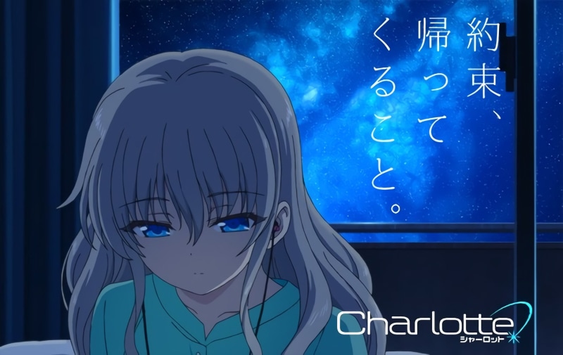 Anime, Charlotte, 720P, Blue Eyes, Headphones, Night, White Hair, Nao Tomori