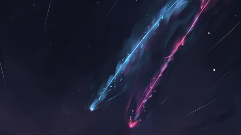 1080P, Your Name, shooting stars, anime