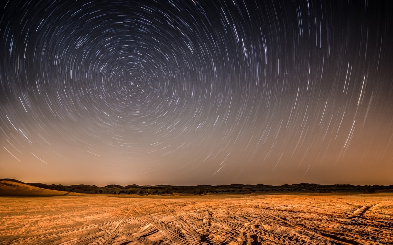 timelapse, stars, sky, hd, horizon, night, 2K, photo, nature