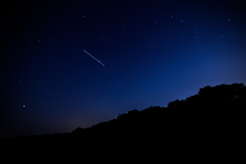 shooting star, nature, sky, dark, 4k, 5k, hd, stars, evening, 5K
