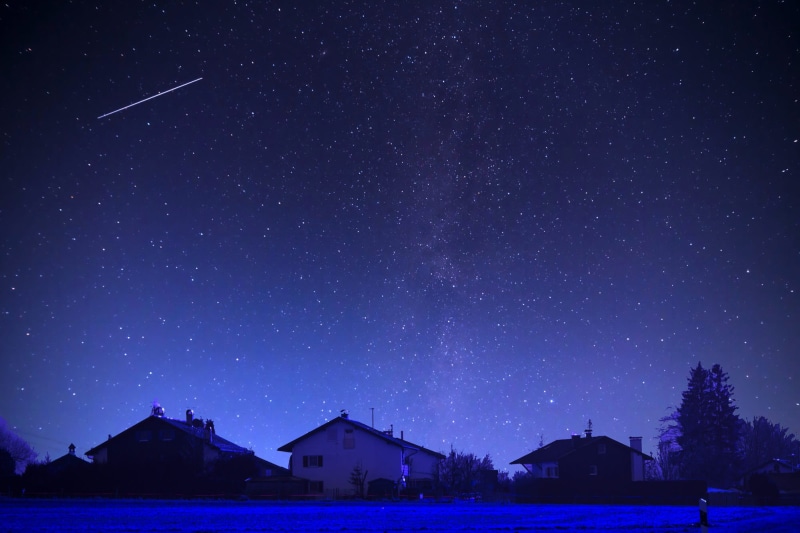 galaxy, lake, building exterior, photography, house, universe, sky, landscape, scenics - nature, star field, water, astronomy, 1080P, space and astronomy