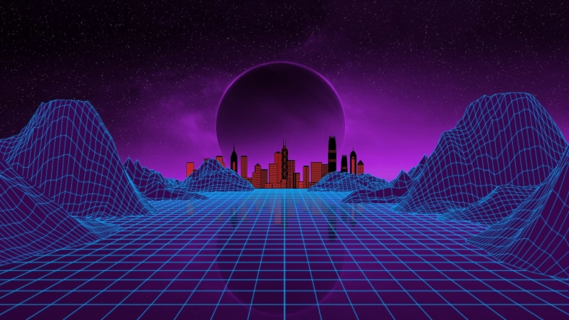 1080P, Retrowave, Stars, Planet, Synthpop, Neon, JohnLeePee, Synth-pop, Music, Space, Darkwave, Synthwave, Electronic, Sinti, The city, Synth, Background