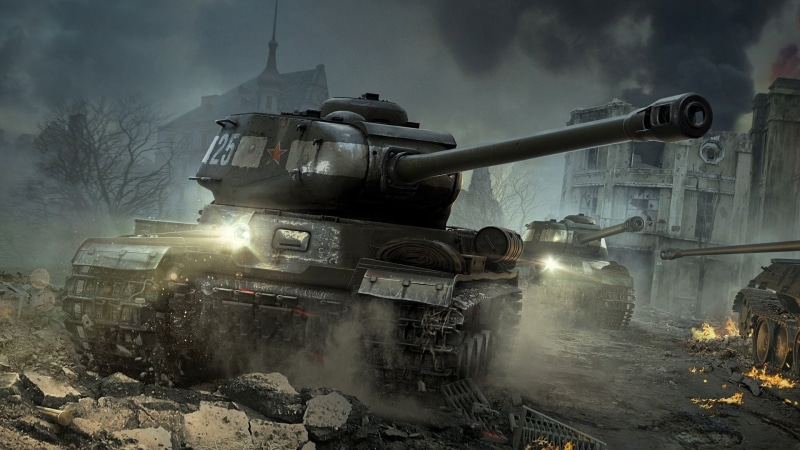 land Vehicle, Wargaming Net, The is-2, 1080P, World of Tanks: Blitz, army, world, tanks, armored Tank, Flash, gun, conflict, equipment, old, machinery
