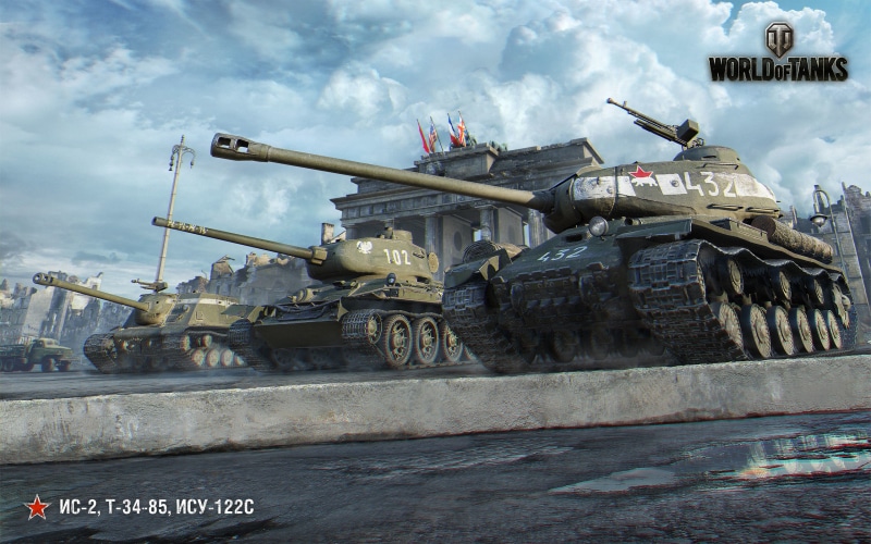 conflict, World Of Tanks, victory, russia, tank, military Land Vehicle, The is-2, sky, navy, ISU-122C, transportation, weapon, day, artillery, nautical vessel