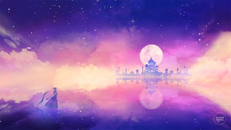 anime, city, moon, 720P, princess, serenity, sailor