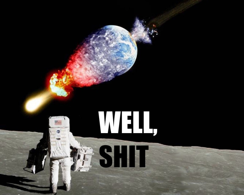 Earth, astronaut, dark humor, 720P, humor, space