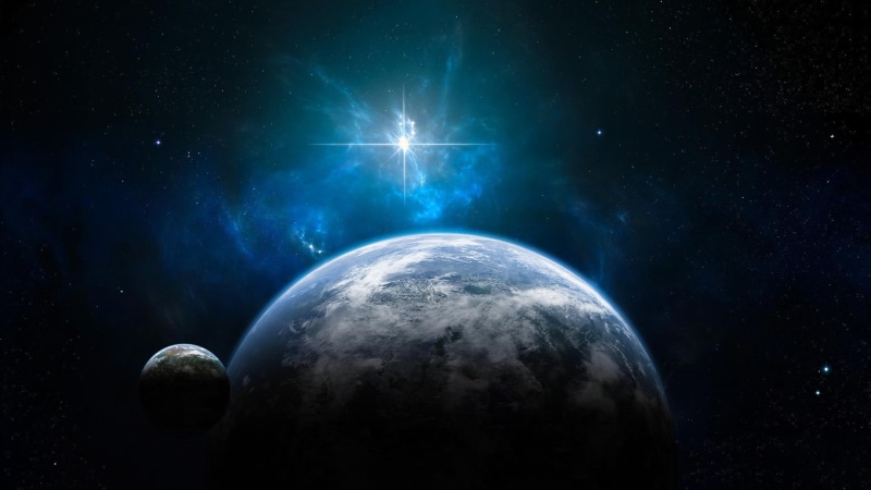 1920x1080, 1080P, earth, moon, space, planet
