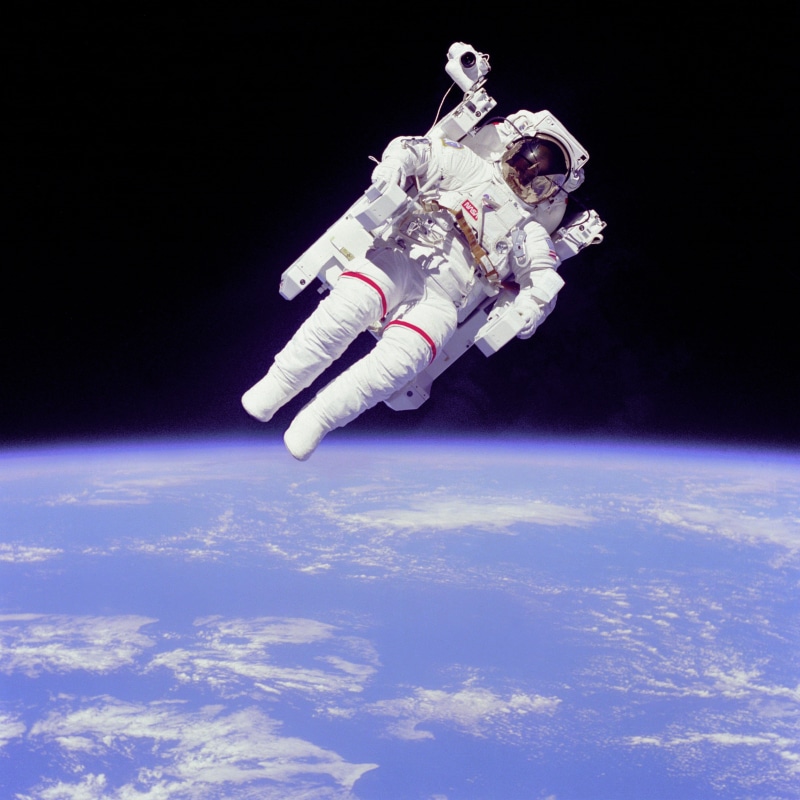 loneliness, lonely, 2K, futuristic, astronautics, universe, space suit, photo, one person, space travel, copy space, full length, planet earth, sky, space