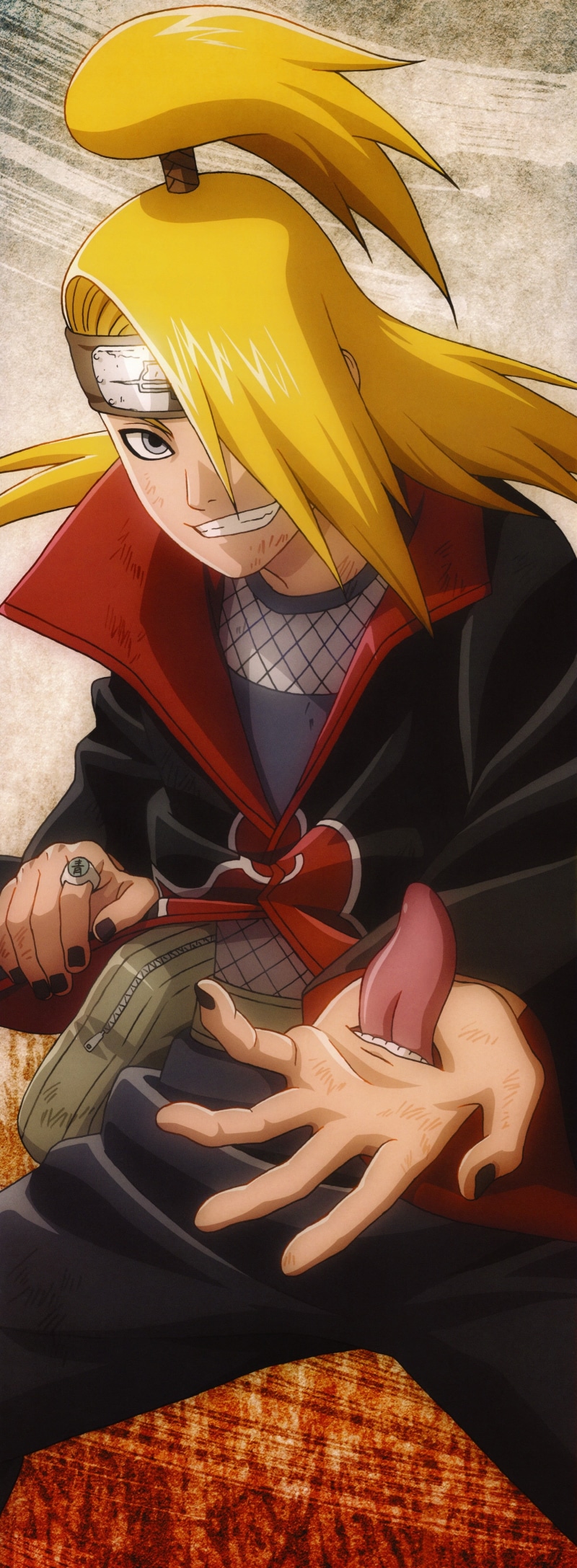 deidara, headwear, music, naruto, helmet, men, two people, human body part, musical instrument, daidara, shippuden, women, human hand, akatsuki, sitting